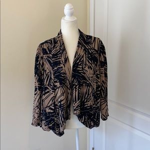 Plus Size 2X Forever 21 Palm Print Cardi Jacket